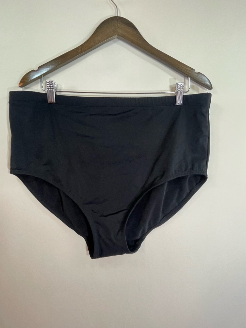 Avenue Swimsuit Bottom 18 Womens Plus Black Summer Beach NWT